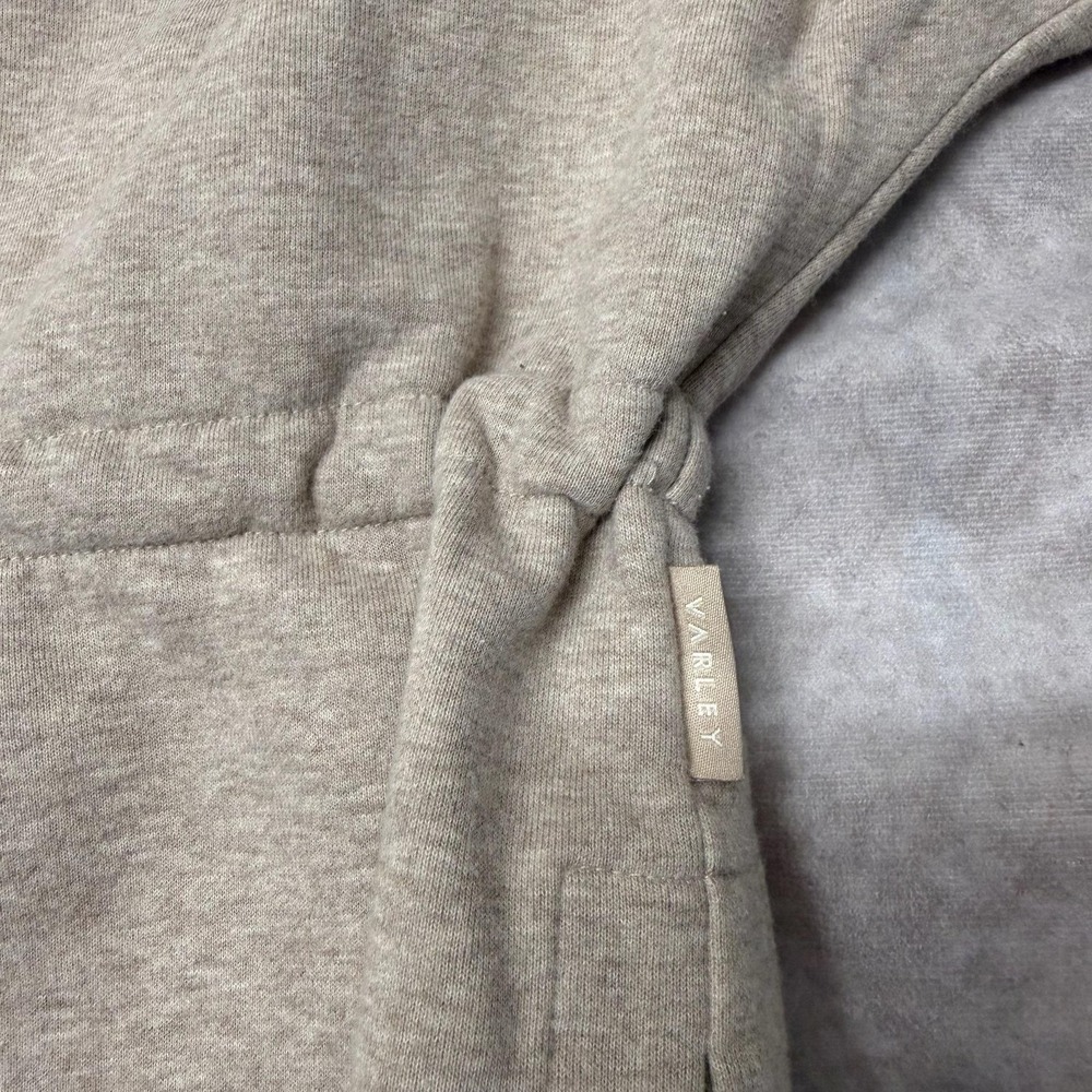 Varley Sweatshirt Women X-Large Beige Cavello Longline Fleece Turtleneck‎ Soft - Picture 8 of 13